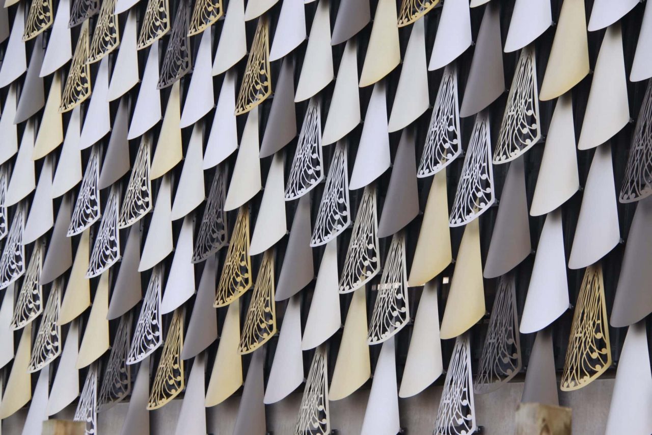 Sculpted precast facade, public realm study
