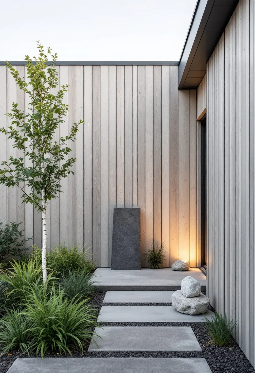 Courtyard garden with integrated public structure